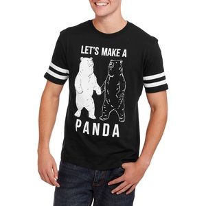 Let's Make a Panda Men's Graphic Tee size XLarge